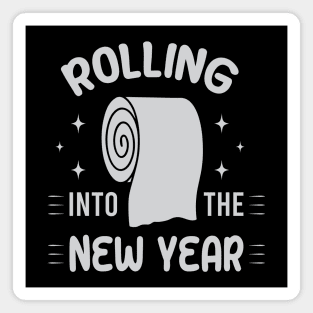 Rolling Into The New Year Magnet